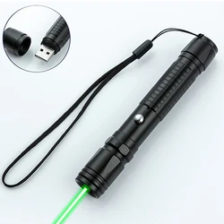 Mini puntero láser verde USB LED lindo láser violeta verde para gatos juguete interactivo luminoso animación puntero pluma de luz