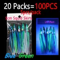 20 Packs blue green