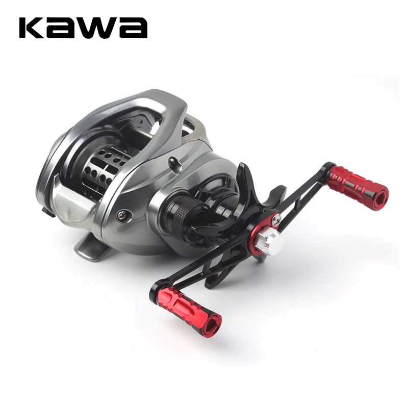 Kawa-mango de pesca, accesorio de Micro carrete, material de aleación de aluminio y perilla de madera, traje Da/Ab/Shi, accesorio basculante, mango DIY - imagen 4