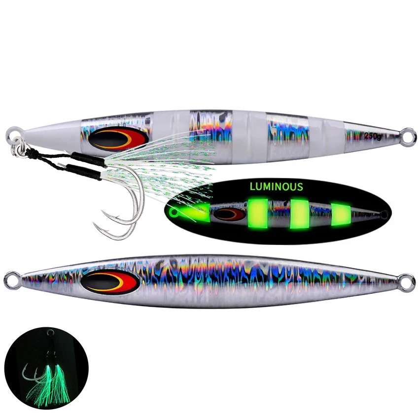 Señuelo Jigging Sardina de metal fundido con anzuelo deslizante - imagen 4