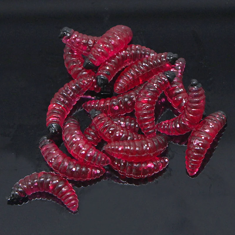 10 uds/pesca de invierno al aire libre cebo blando biónico aphid 2cm/0,5g fabricación Artificial cebo suave fregadero accesorios de pesca señuelo