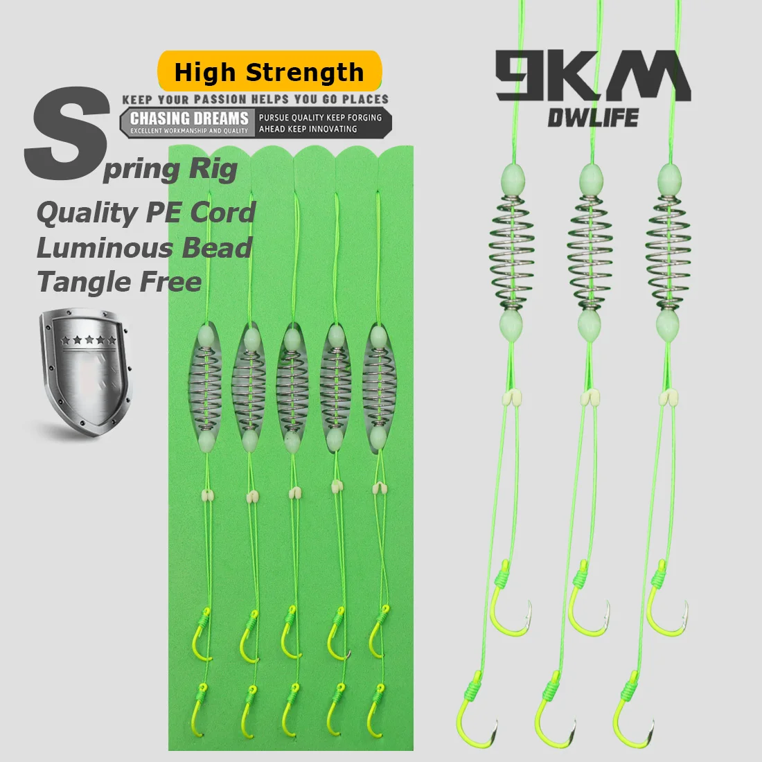9KM cebo de resorte jaula trampa anzuelos de pesca pesca de carpa aparejos de pelo equipo tambor cebos de pesca de carpa gancho con alimentador de resorte