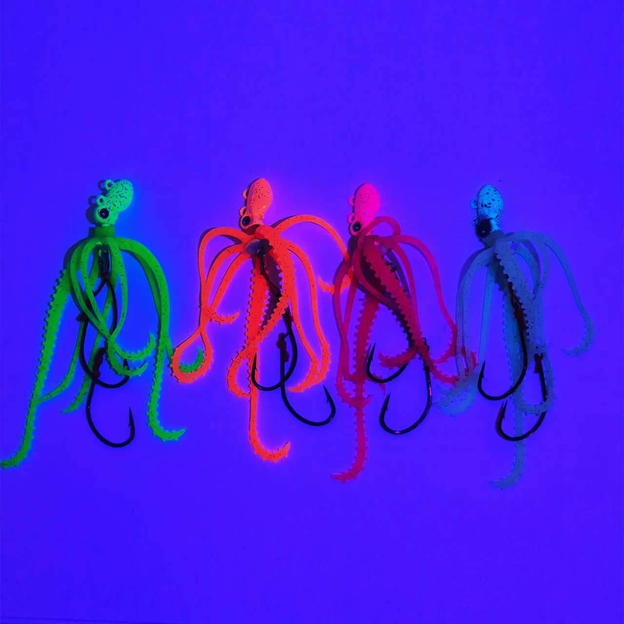 Señuelo Marlin Octopus Jig 60g 2,1 oz UV calamar Trolling señuelo faldas con gancho para gran juego pesca Mahi atún pez vela cebo de agua salada - imagen 4