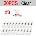 20pcs Size 3 Clear