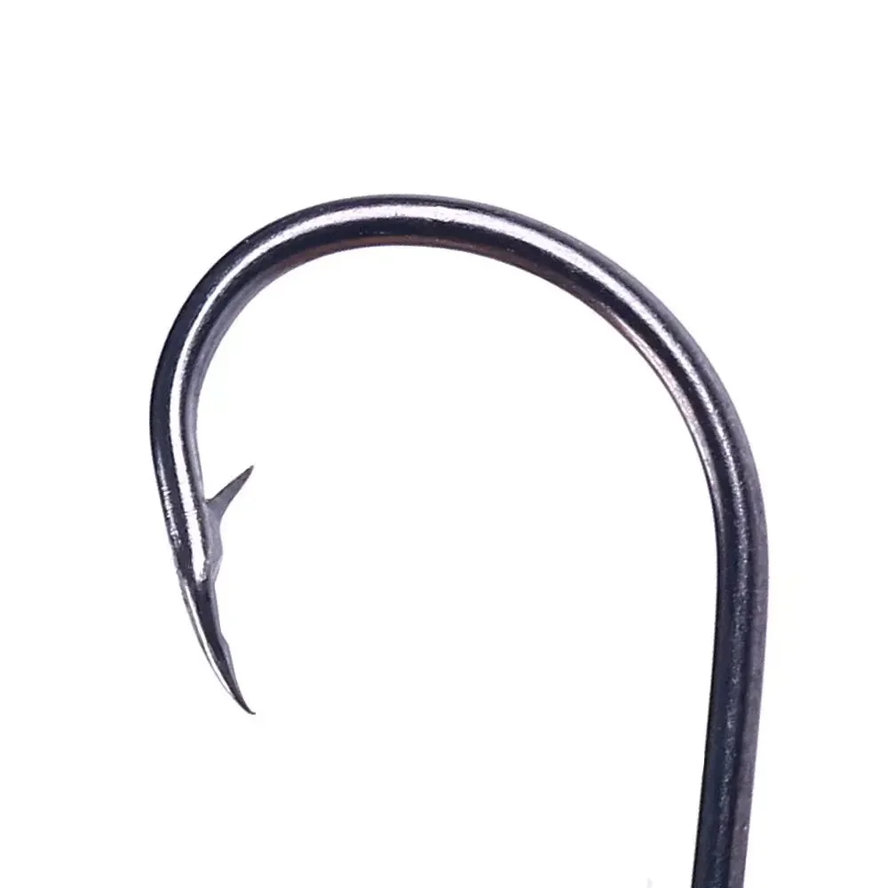 Anzuelo de pesca con púas, anzuelo negro y dorado con supercaña, 100 piezas, pago de tubo, Yi Shi Ni 3-12 # - imagen 5