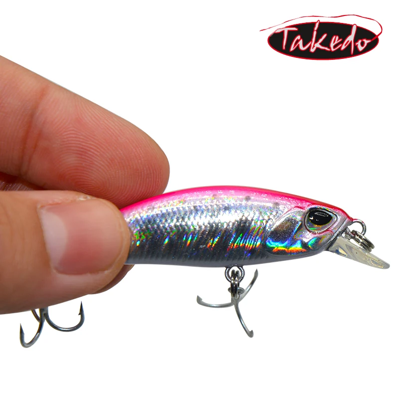 TAKEDO NB151 50mm 4g wobbler Señuelos de pesca de alta calidad señuelo de hundimiento de pececillo cebo duro - imagen 4