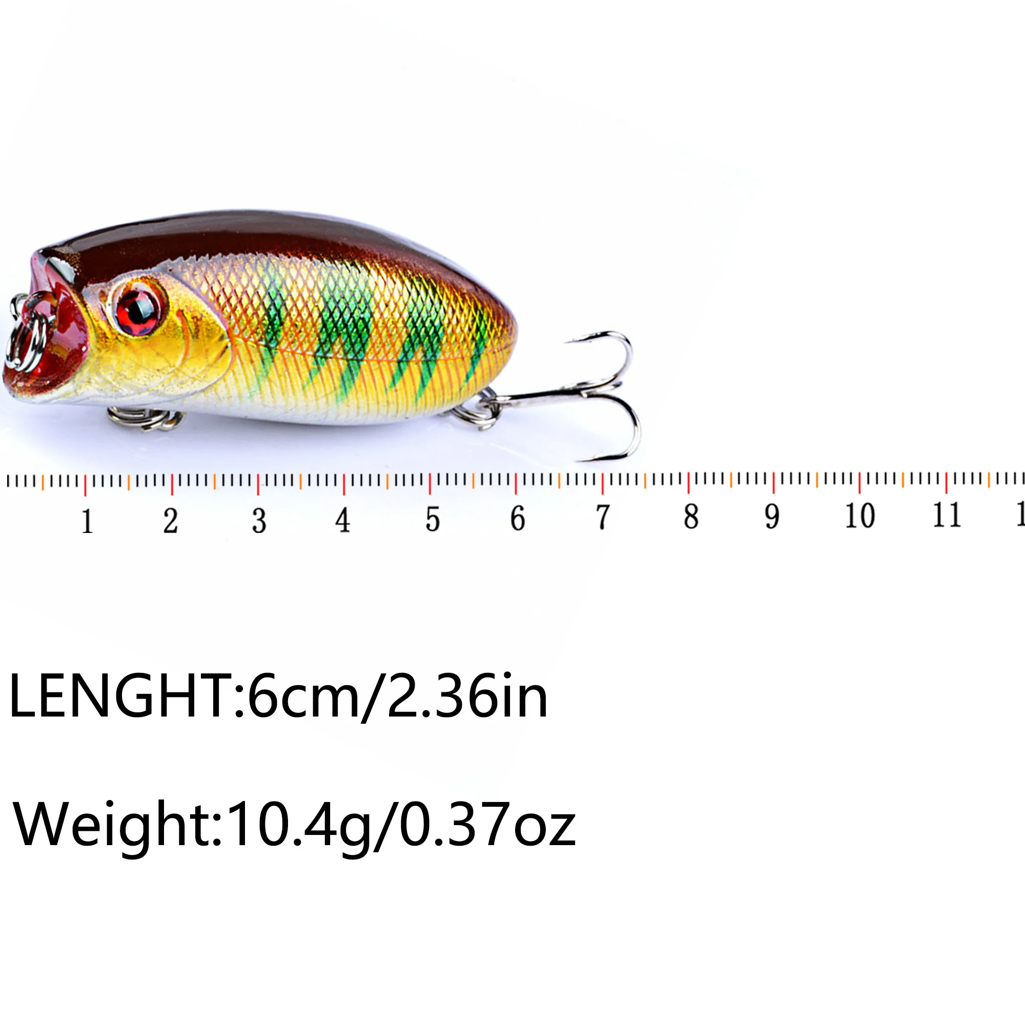 Señuelos de Pesca flotantes Popper Crankbait, Wobblers Topwater, aparejos de pesca, cebo Artificial, Lucio duro, carpa, Swimbait, 5 unids/lote por caja - imagen 4