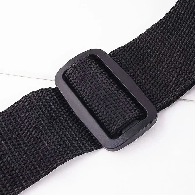 Correa de guitarra de 68cm-124cm, correa de hombro ajustable con cabeza de cuero para piezas de bajo eléctrico, accesorios, color negro - imagen 4