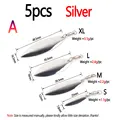 5PCS Silver A