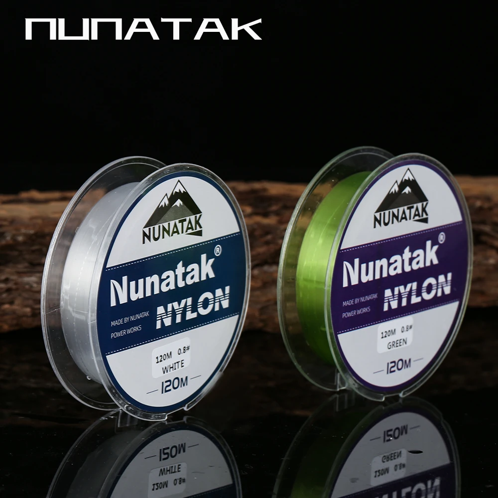 2024 NUNATAK nueva línea de pesca de nailon completa 120M Japón línea de carpa monofilamento de alta calidad línea de pesca de mar de nailon blanco azul verde - imagen 2