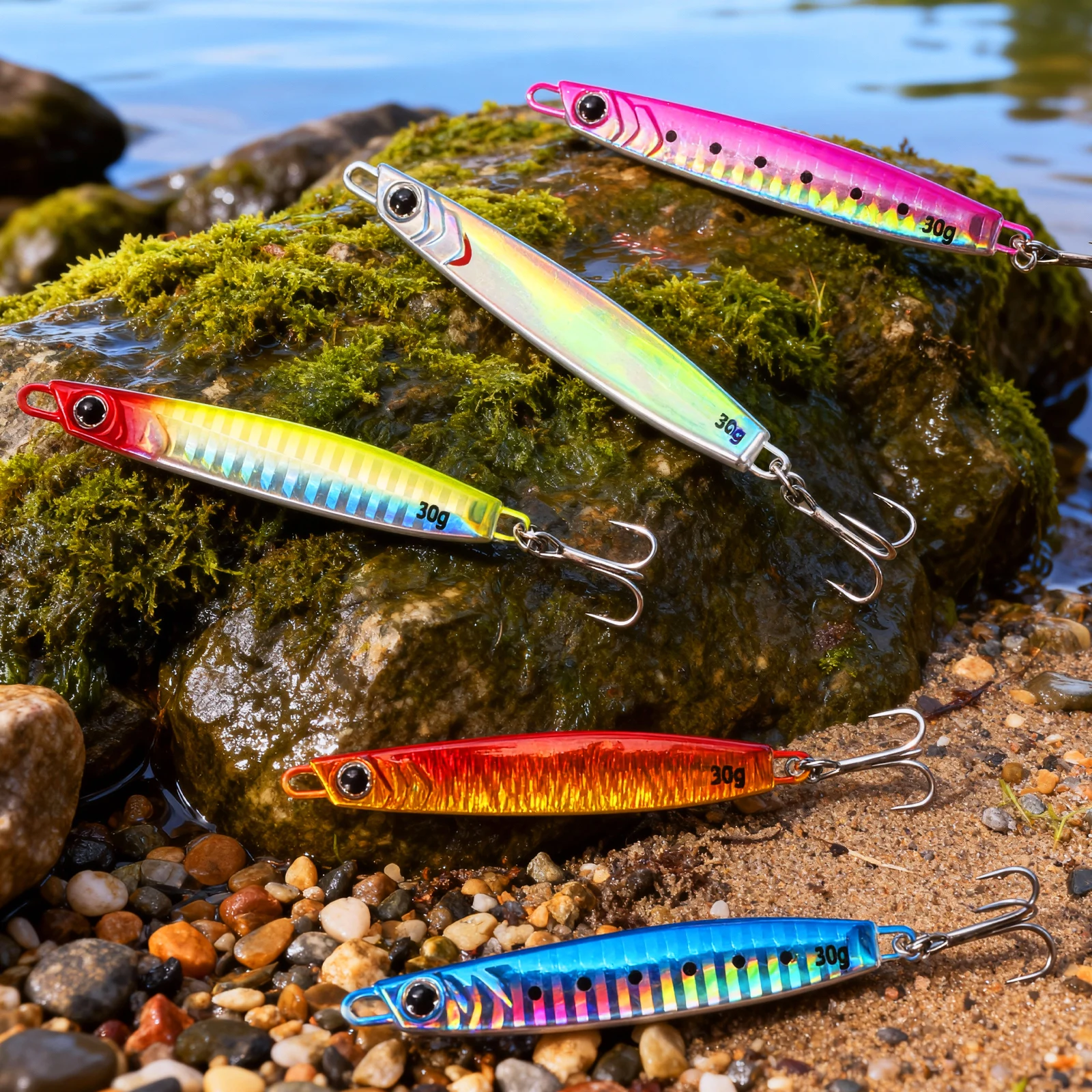 Señuelos de Cuchara THKFISH para Jigging – Anzuelo Triple 3D