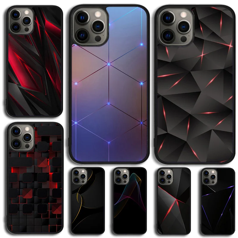 Funda fosforescente Negro iPhone 11 12 13 14 15 16 17 Pro Max Plus - imagen 4