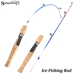 Sougayilang Caña de hielo de carbono – 2 secciones, mango corcho 63 cm