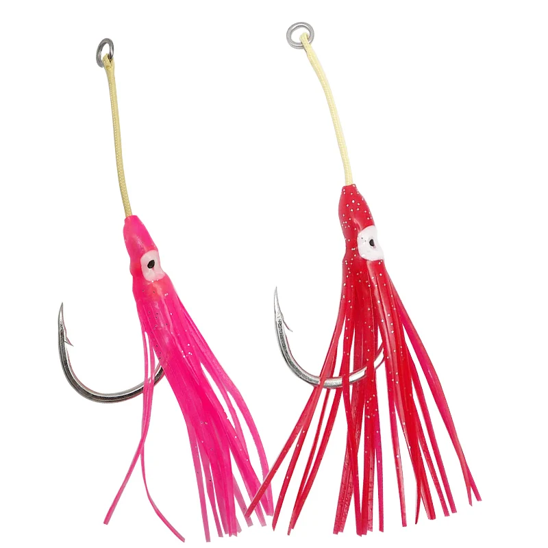 Anzuelos Auxiliares Simples y Dobles para Pesca Marina - imagen 3