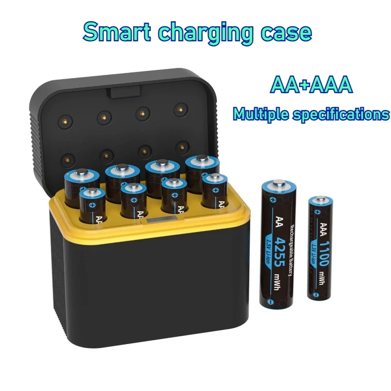 Cargador rápido pilas recargables AA AAA con ranuras - imagen 4