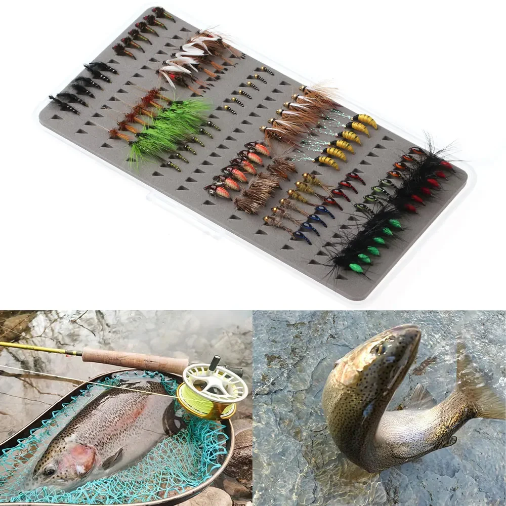 Bimoo Kit moscas para trucha – Ninfas secas y ahogadas - imagen 3