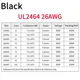 Black 26AWG