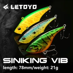 LETOYO VIB Señuelo Triples, Tiro Largo y Sonido 80s para Lubina