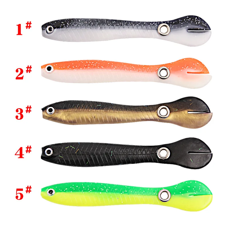 Cebo blando de Luya Loach para pesca en el mar, cebo falso Simulador de lubina y mandarina de Alice, nuevo, 5 y 3 unidades - imagen 4