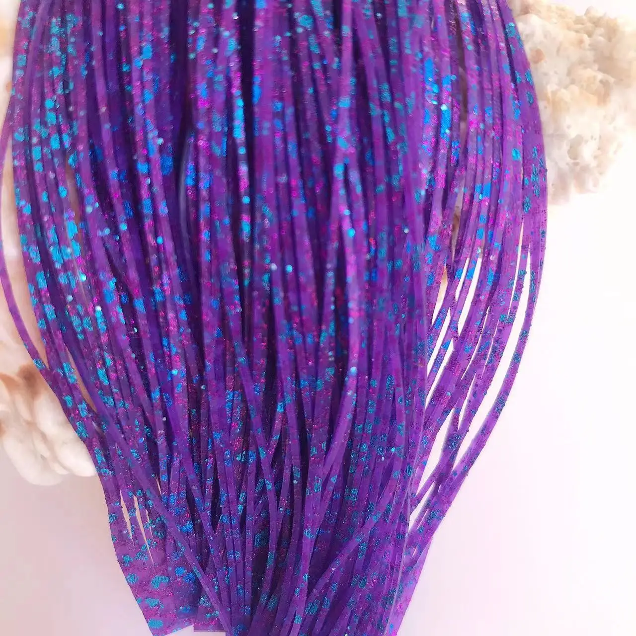 Capas de falda de silicona para señuelo de pesca, Material de falda de silicona para artesanía de aparejos, Spinner DIY, Jigs de goma, Buzzbait 8850-027 - imagen 4