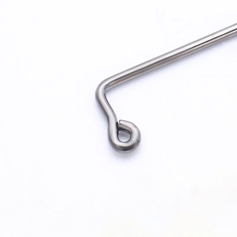 Gancho grande de ángulo recto de 100 piezas, alambre de atado de plantilla de 90 grados, con púas de agua salada, accesorios de Pesca de acero inoxidable - imagen 4