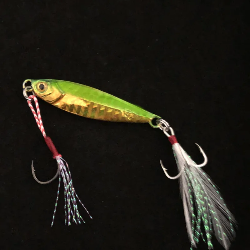 Señuelo de pesca Shore Cast Jigs 7-60g cebo de Metal duro plantilla de vibración lenta brillo señuelos artificiales Jigbait 1 pieza en venta - imagen 3