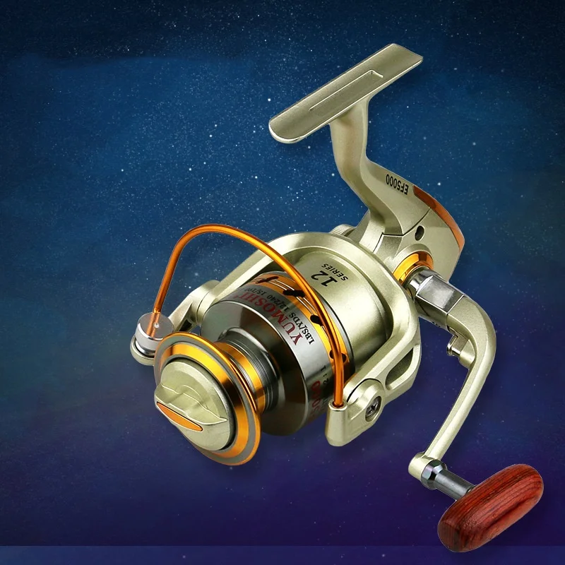 Carrete giratorio EF1000-9000 12 + 1BB balancín totalmente metálico tracción máxima 4,1:1/5,2:1 para aleación de aluminio de agua dulce y salada - imagen 5