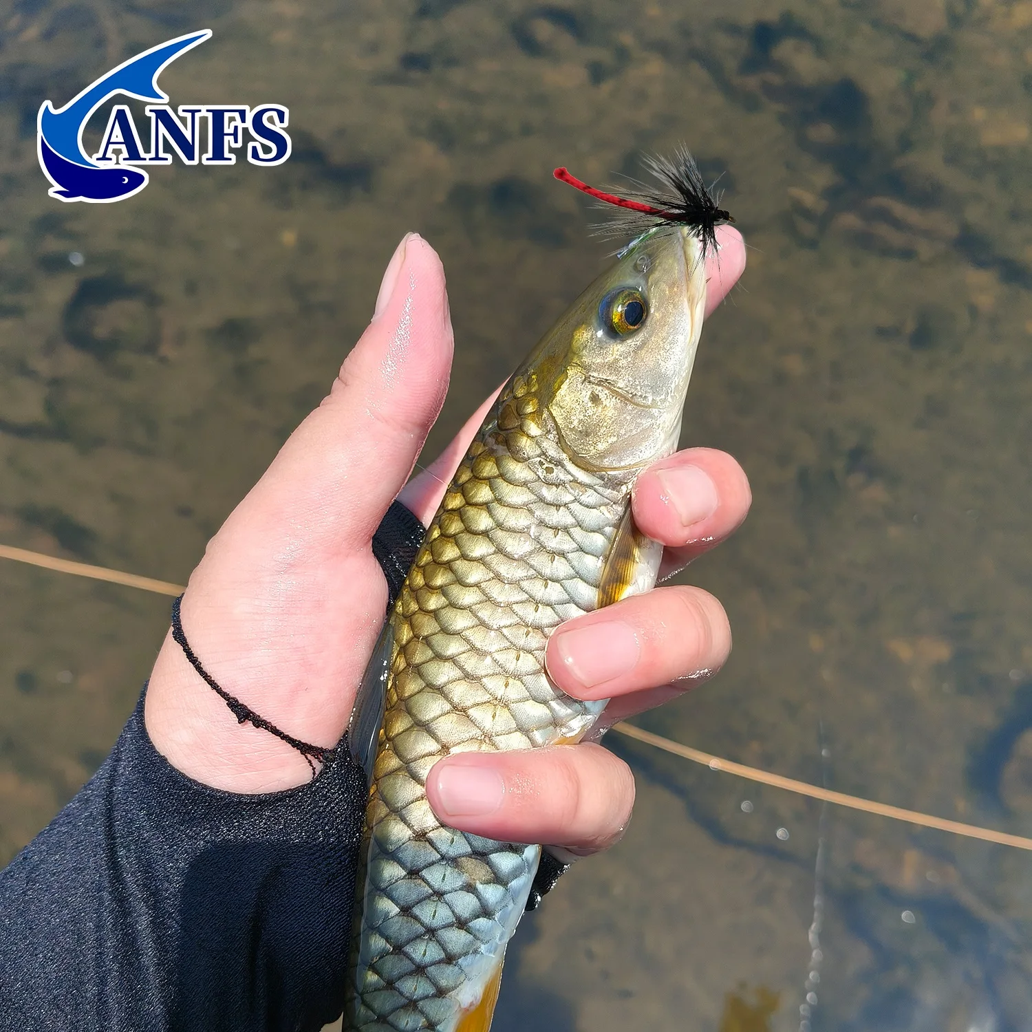 ANFS 4 Uds moscas de pesca con mosca con caja de almacenamiento, cebo de señuelo de pesca con mosca para trucha, Kit de pesca con mosca hecho a mano - imagen 4