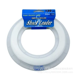 Sedal de pesca Jigging/Popping Leader de nailon para agua salada, 50M de alto, Original de Japón, #7-#60, carrete de pesca de lubina