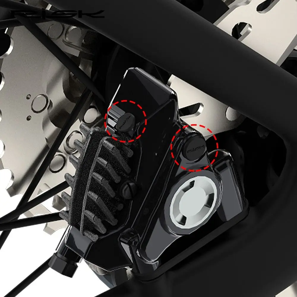 4 Uds nuevas tapas de boquilla de llenado de freno a prueba de polvo DIY reparación tapa de tornillo de purga tapa de sellado para accesorios de bicicleta Shimano - imagen 5