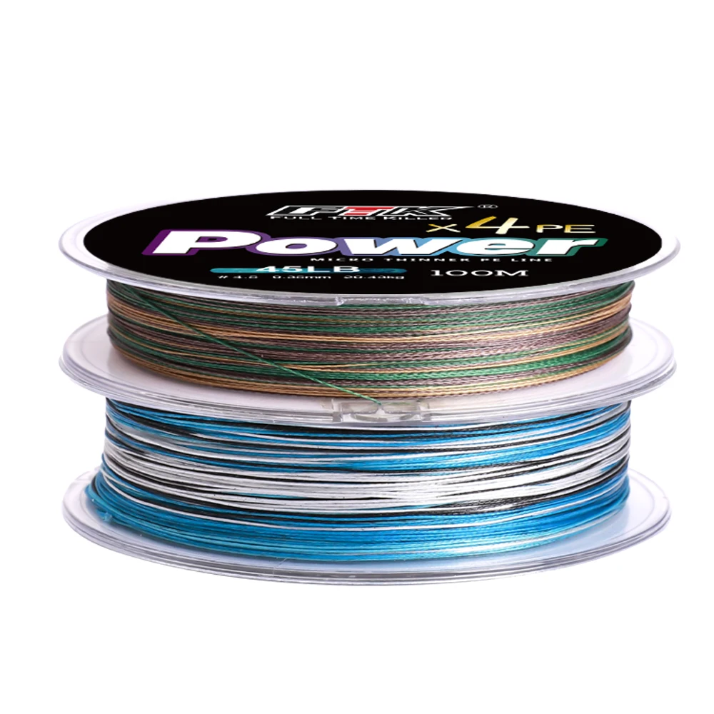 FTK X4/X8 línea de pesca trenzada 100m 13LB-50LB multifilamento PE línea trenzada cable redecilla para Lucio accesorios de sedal de pesca de lubina - imagen 5
