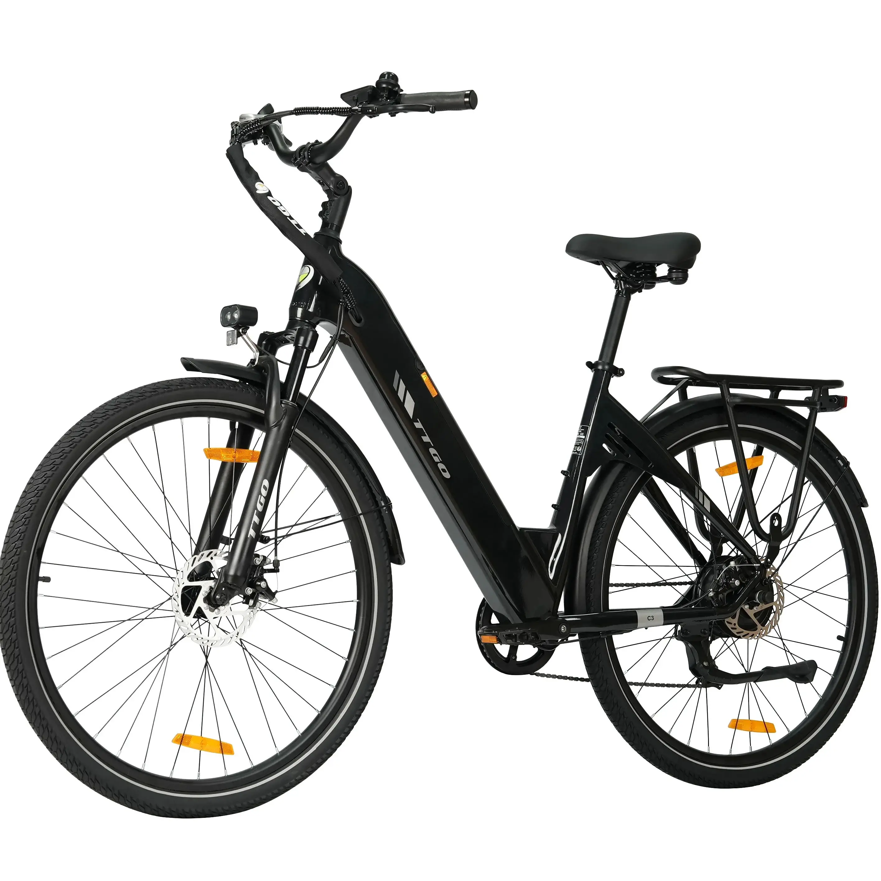 Bicicleta Eléctrica Urbana TTGO – Motor trasero con freno de disco - imagen 4