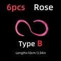 6 piezas de Rosa B