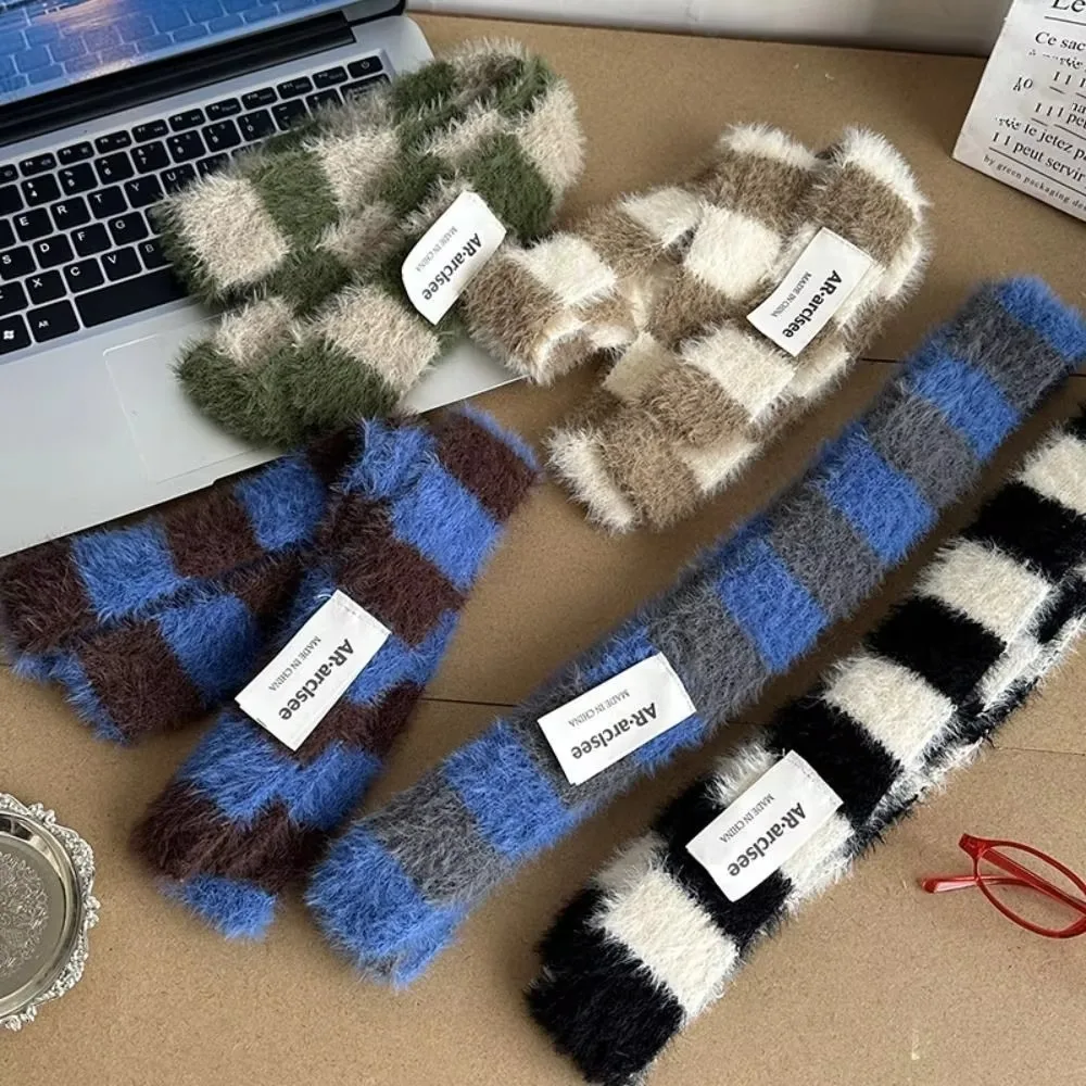Accesorios de ropa Y2 bufanda a rayas bufandas cálidas de lana tejida para el cuello bufanda fina de salchicha suave mujeres hombres