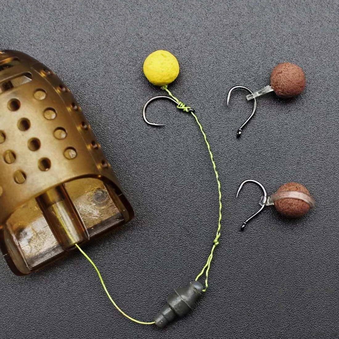 FishTrip carpa alimentador de pesca de pellets en línea accesorios de pesca de carpa jaula de barco pesca Spod equipo de pesca de carpa - imagen 5