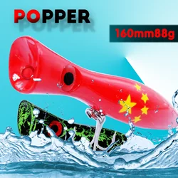 Popper para lubina y atún – Señuelo artificial grande de agua salada