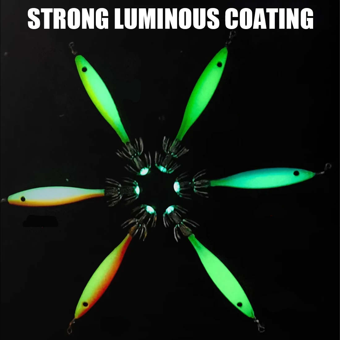 Seaknight-señuelo luminoso de calamar, anzuelos de mar, tambor de soplado, señuelos de sepia, cebos de Pesca de Mar, aparejos de pesca de calamar, 2024 - imagen 2