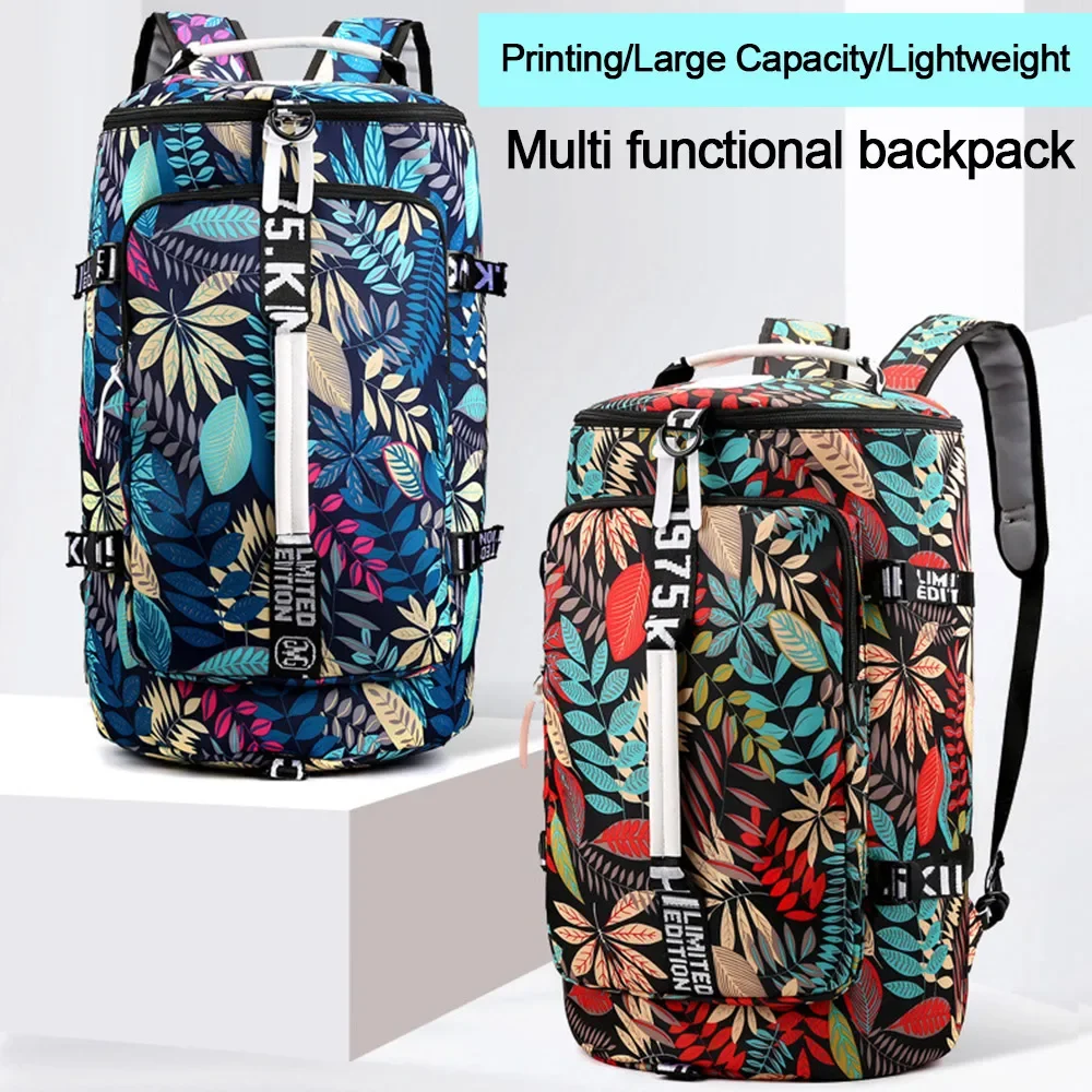 Nuevo Bolsa de Montañismo de gran capacidad, bolsas de viaje de nailon impermeables, bolso multifuncional para