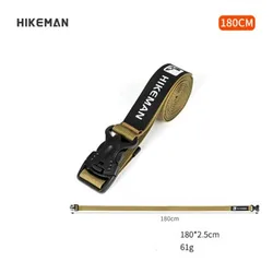 Nuevas correas multifuncionales con hebilla para acampar al aire libre, 3 colores, 4 tamaños, mango fijo, correas de almacenamiento de cuerda de apriete