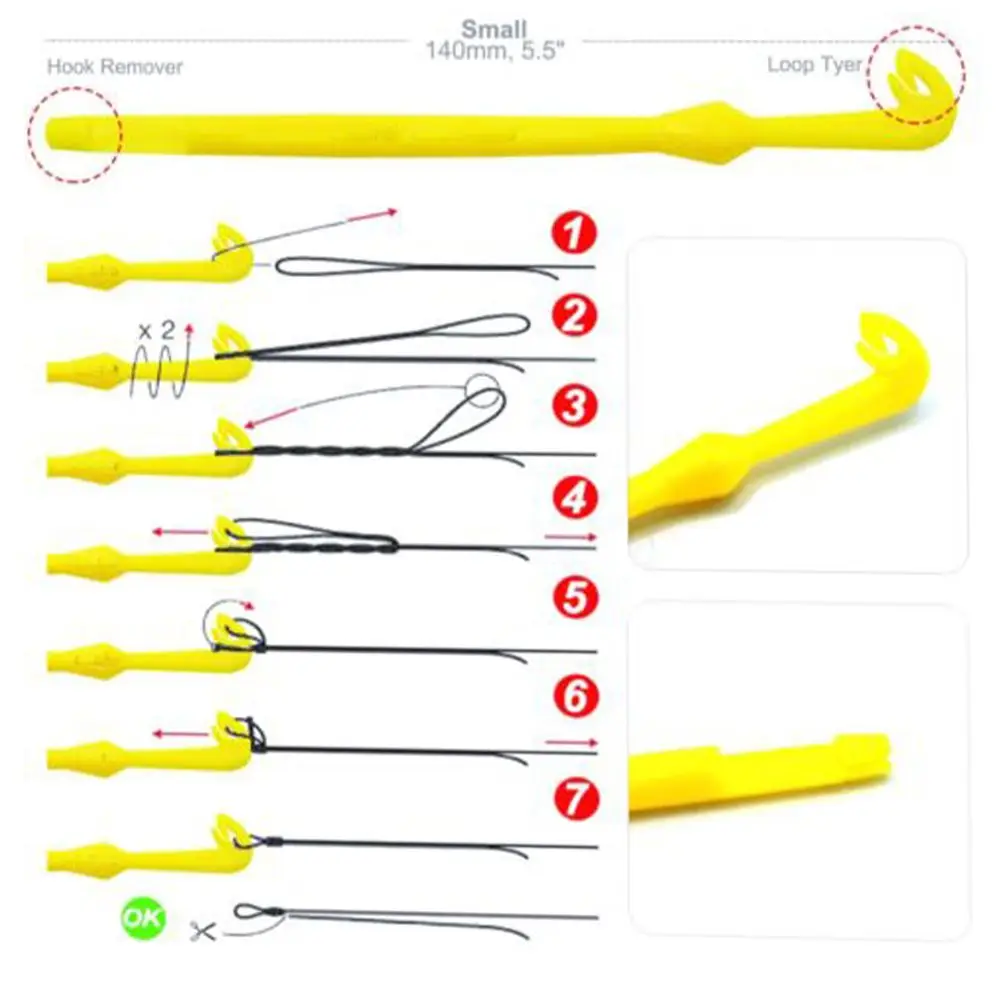 Cortador de líneas pesca acero inox – Herramienta para nudos - imagen 4