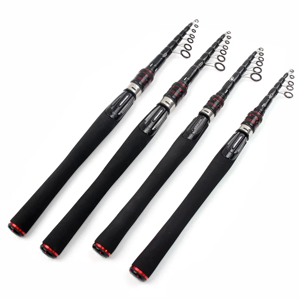 Nueva caña de pescar telescópica multifunción de 2,4 M y 2,7 M, caña de carpa de carbono, aparejos de Pesca de viaje portátiles, caña de pescar para surf - imagen 4
