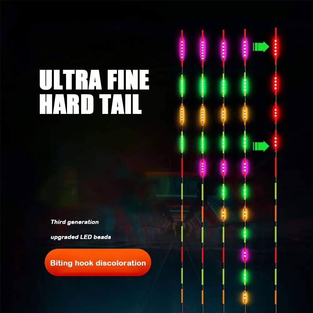Flotador inteligente de pesca LED superbrillante, flotadores electrónicos luminosos ultraensibles, boya de inducción, cola de flotador de pesca nocturna - imagen 2