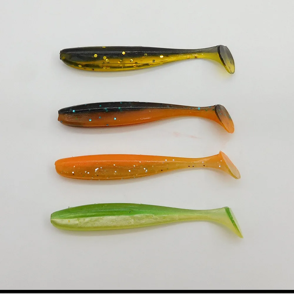 ESFISHING-señuelo suave de 50mm, 20 piezas, sábalo de paleta para perca, Lucio, trucha, agua salada y río, pesca en invierno en hielo - imagen 5