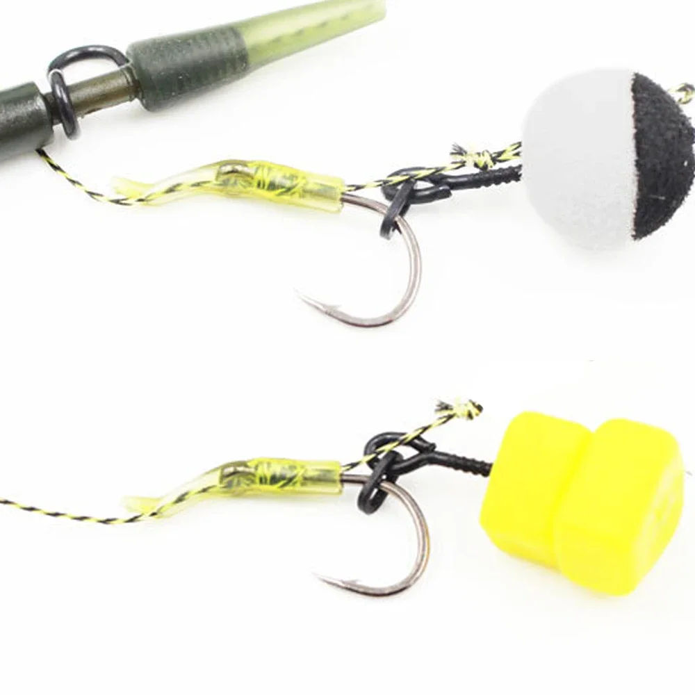 Clavija de tornillo con anillo giratorio, aparejo en D, Terminal de aparejo, soporte de cebo, tornillo, accesorios de pesca de carpa - imagen 3