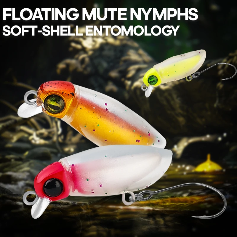 TAIYU-cebo luminoso Micro pececillo 2,3g, Spinners, señuelo de pesca duro Artificial, aparejos de Crankbait Topwater para trucha lubina - imagen 2