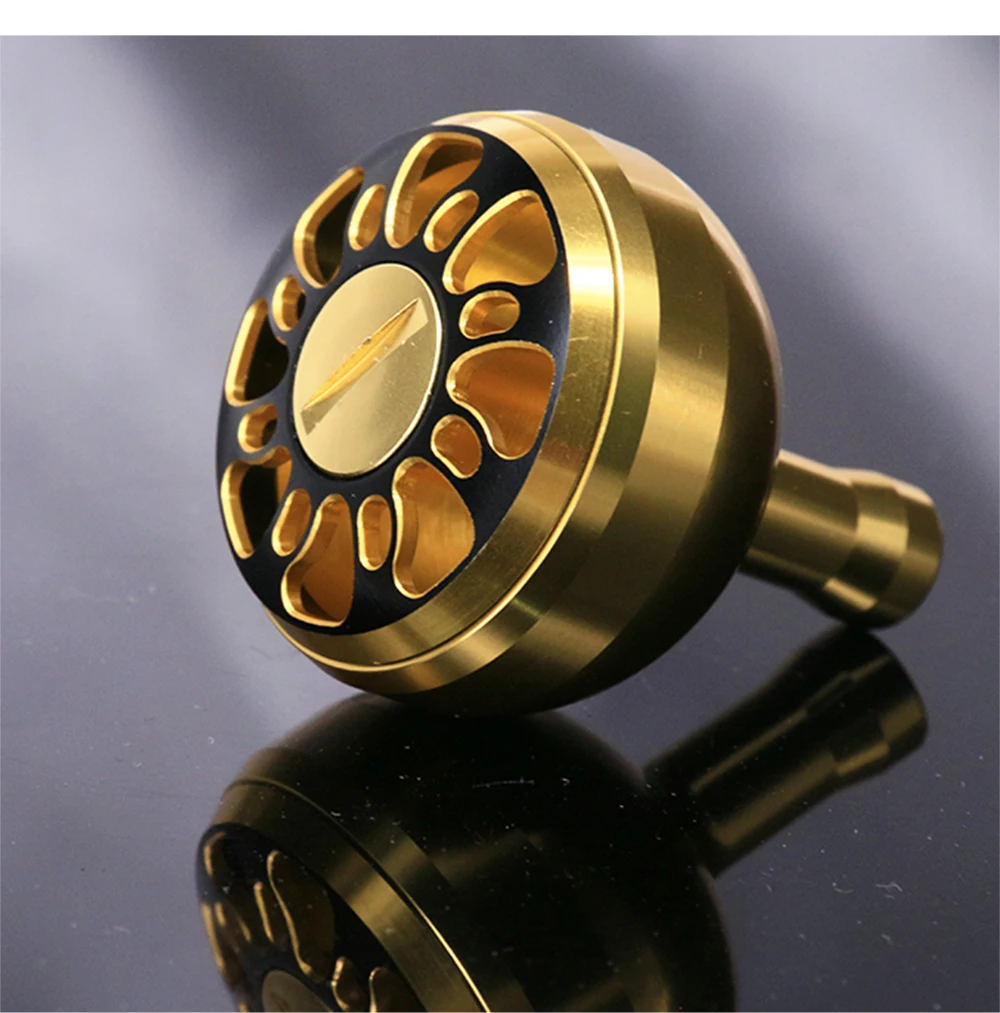 DEUKIO-mango de carrete de pesca de 38MM, perilla de modificación de Metal, piezas de repuesto, perilla de potencia de pesca para carrete Baitcast S/D/A - imagen 3