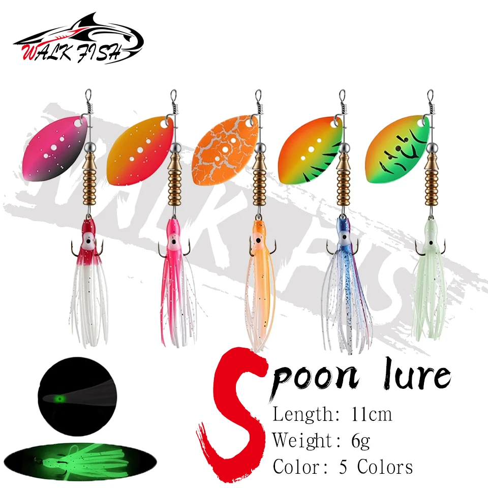 WALK FISH Señuelos para lucio – Cucharas, crankbaits y wobblers - imagen 3
