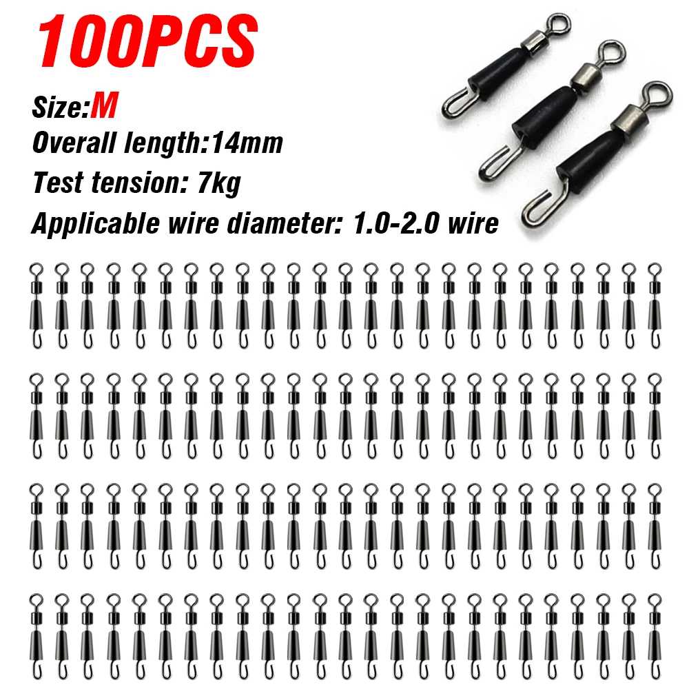 M 100Pcs black