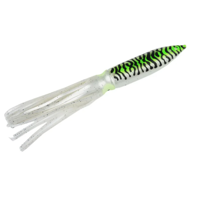 Señuelo blando de falda de calamar, cebo de pesca de aguas profundas, pulpo de goma de PVC Artificial, 31cm/67g, AS 2 piezas - imagen 4
