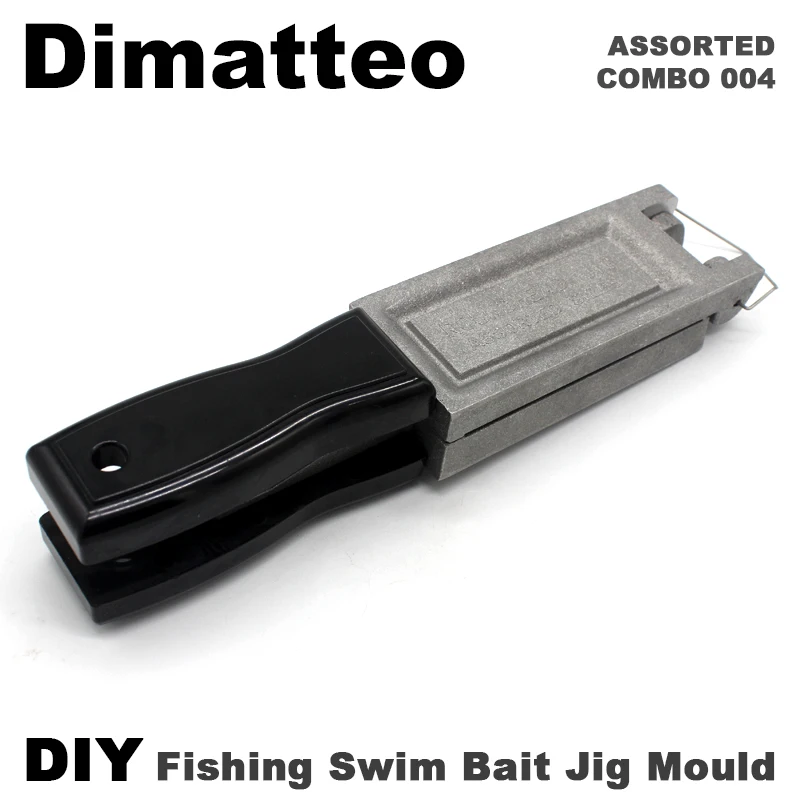 Molde jig head Dimatteo – 4 cavidades para swim bait de vinilo